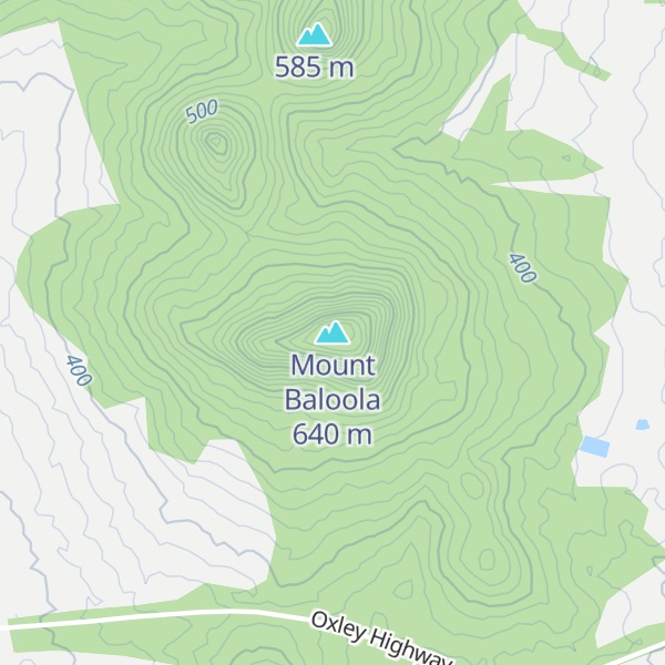 Map of Mount Baloola