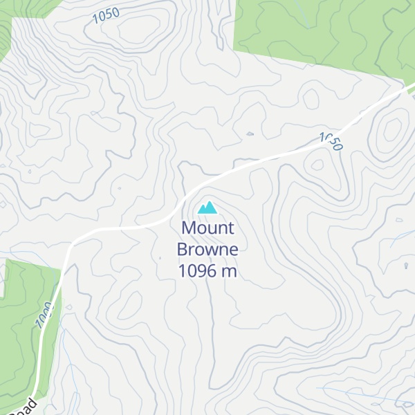 Map of Mount Browne