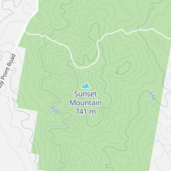 Map of Sunset Mountain