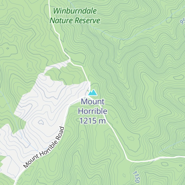 Map of Mount Horrible