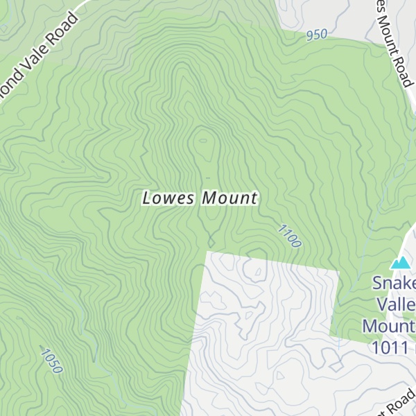 Map of Lowes Mountain