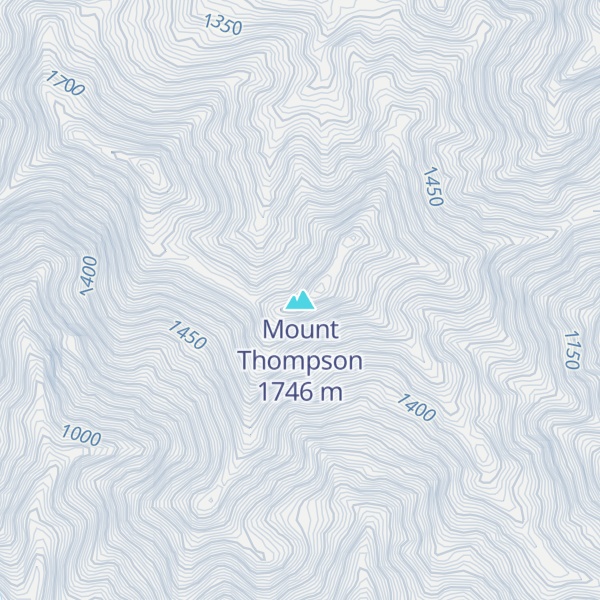 Map of Mount Thompson