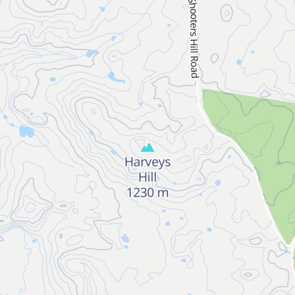 Map of Harveys Hill