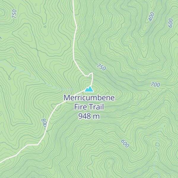 Map of Merricumbene Fire Trail