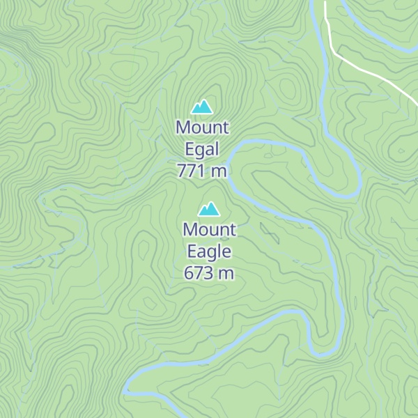 Map of Mount Eagle