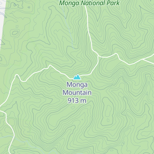 Map of Monga Mountain