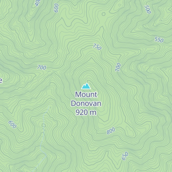 Map of Mount Donovan