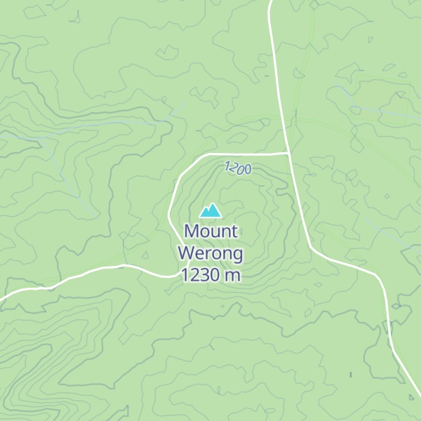 Map of Mount Werong