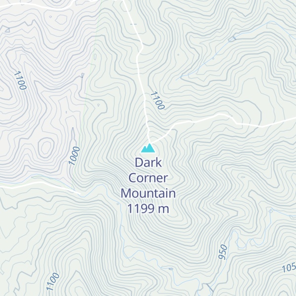 Map of Dark Corner Mountain