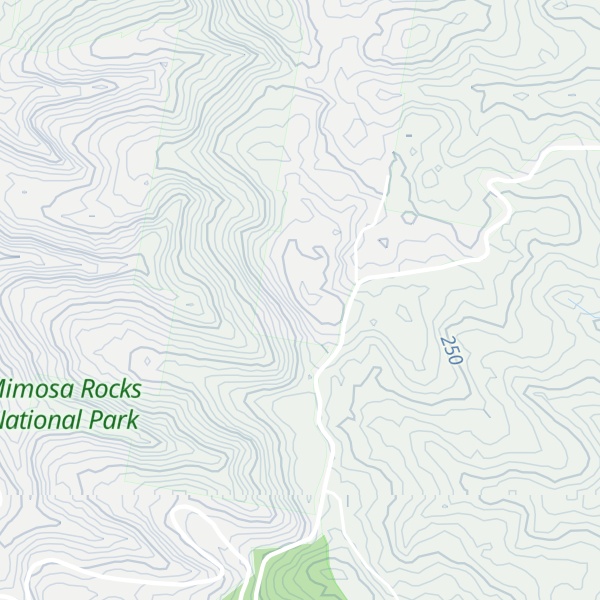 Map of Doctor George Mountain