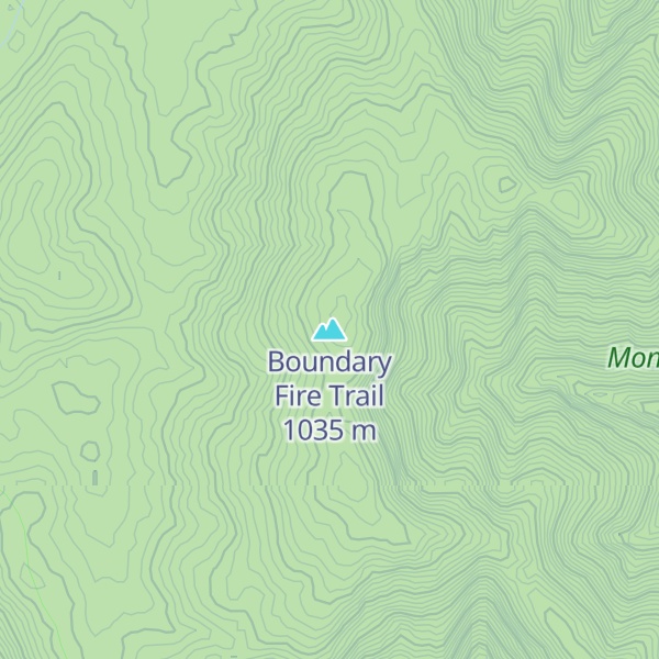 Map of Boundary Fire Trail