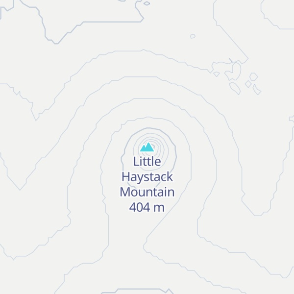 Map of Little Haystack Mountain