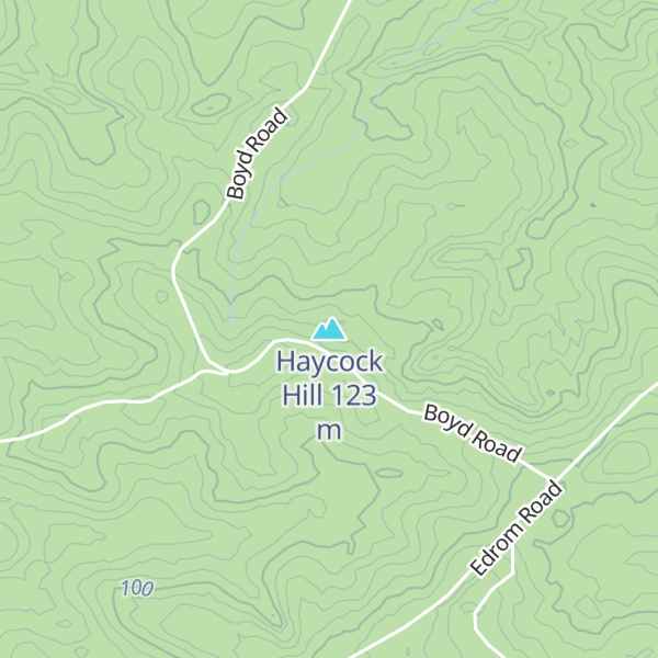 Map of Haycock Hill