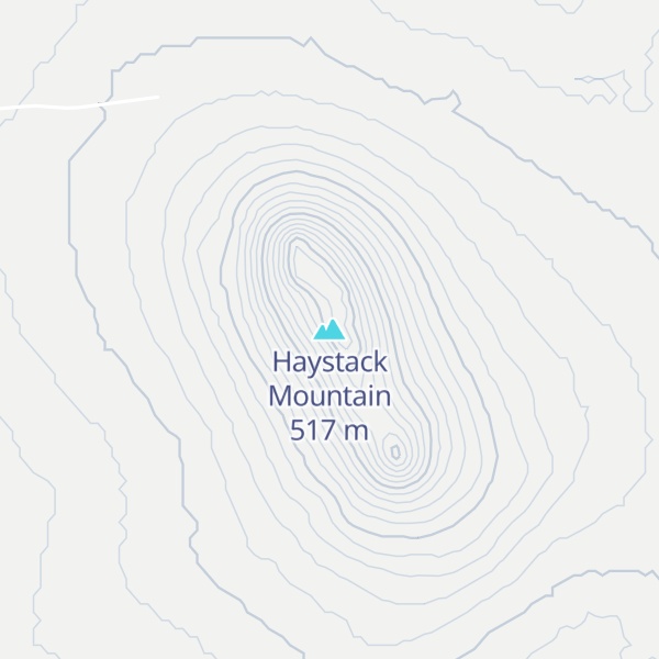 Map of Haystack Mountain