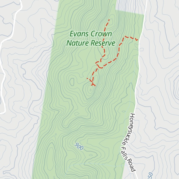 Map of Evans Crown