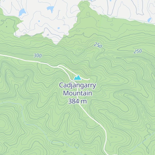 Map of Cadjangarry Mountain