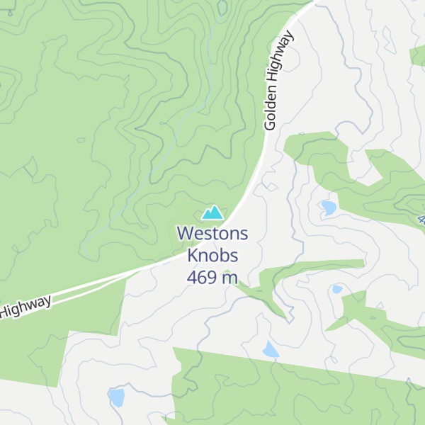 Map of Westons Knobs