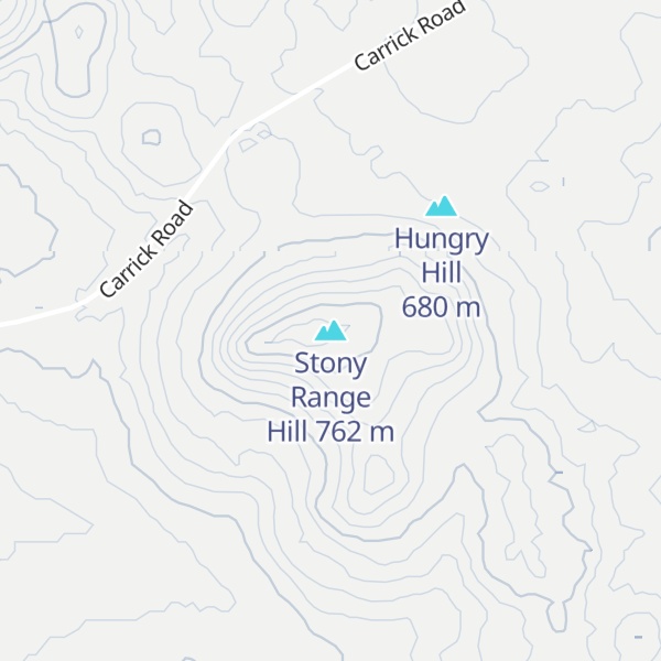 Map of Stony Range Hill