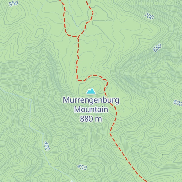 Map of Murrengenburg Mountain