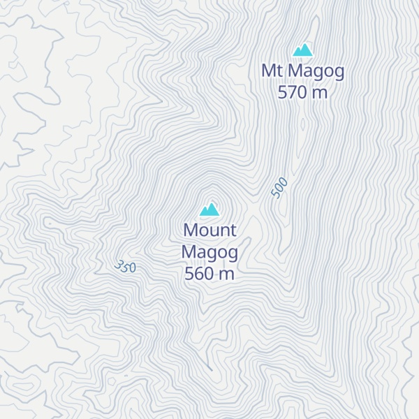 Map of Mount Magog