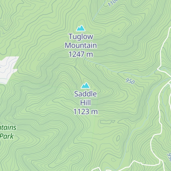 Map of Saddle Hill