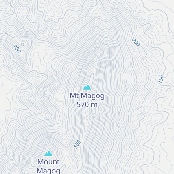 Map of Mt Magog
