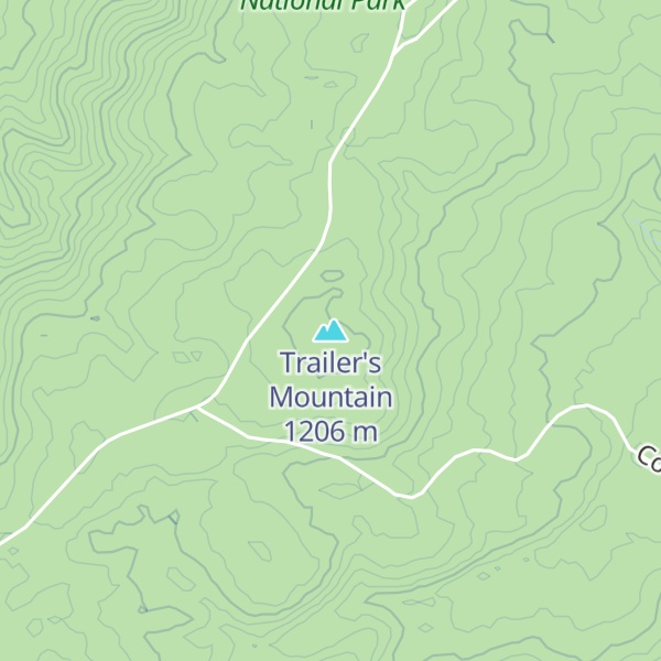 Map of Trailer's Mountain