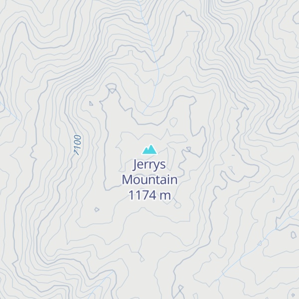 Map of Jerrys Mountain