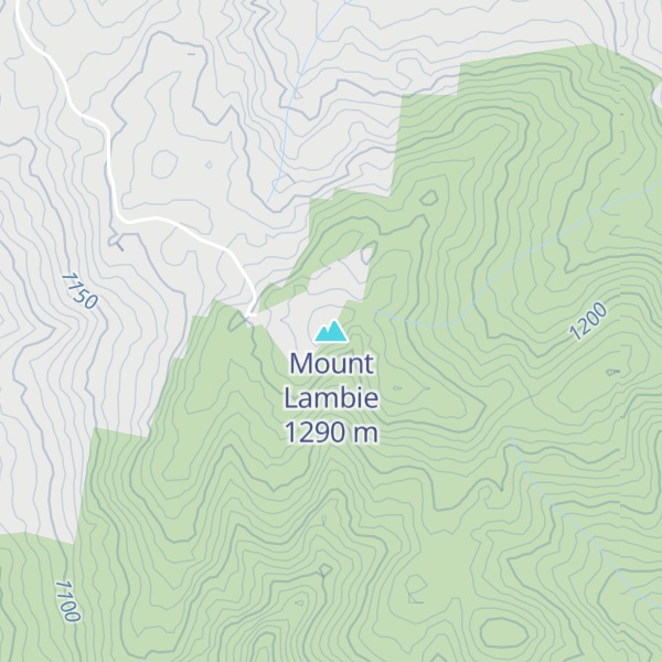 Map of Mount Lambie