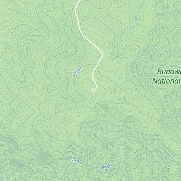 Map of Mount Budawang
