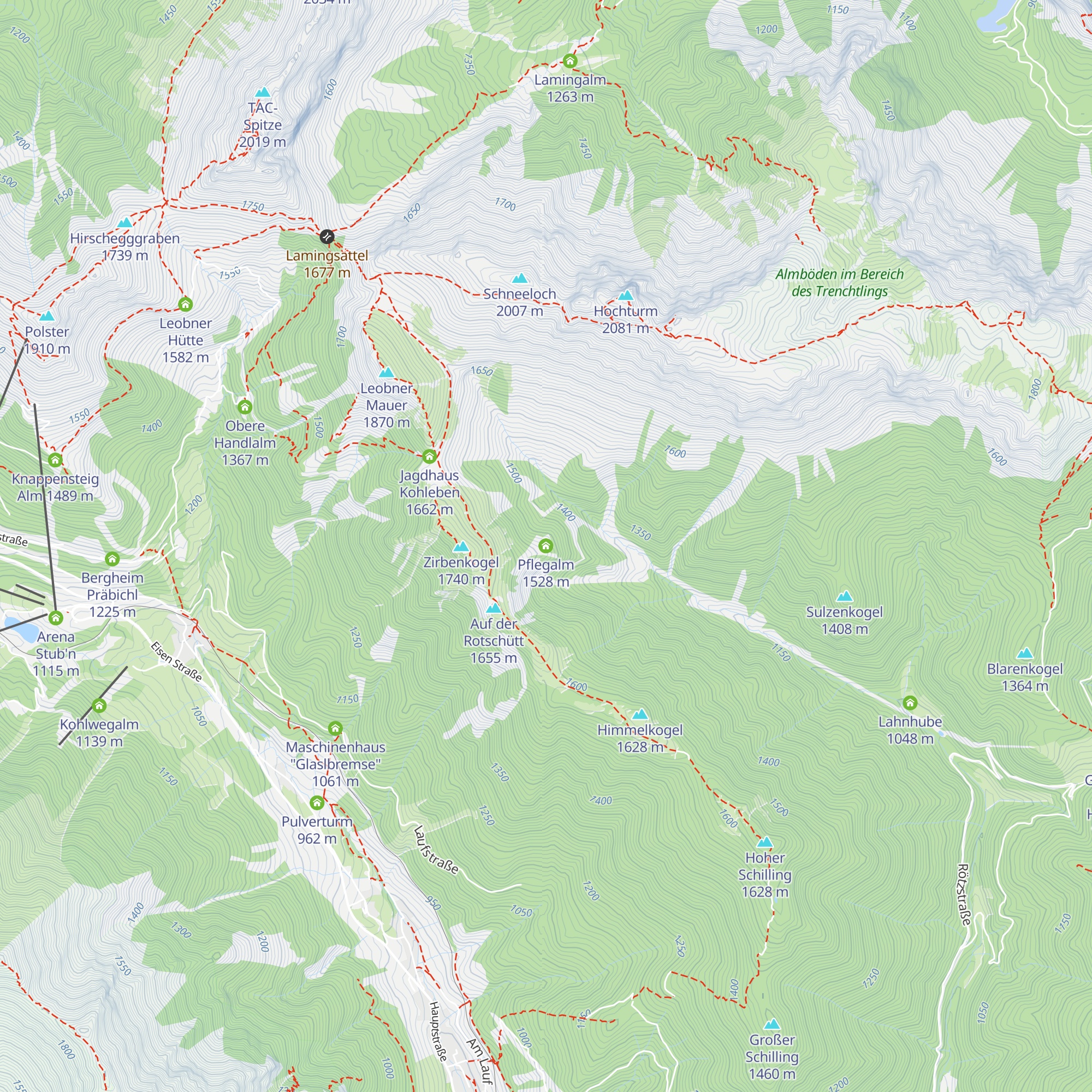 Pflegalm map