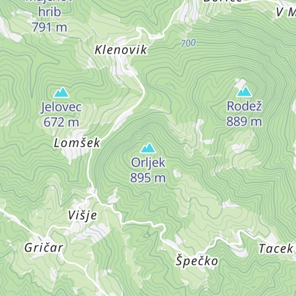 Map of Orljek
