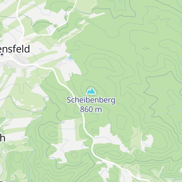 Map of Scheibenberg