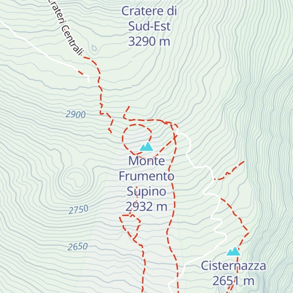 Map of Monte Frumento Supino