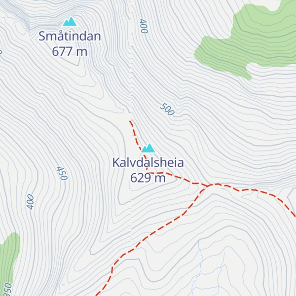 Map of Kalvdalsheia