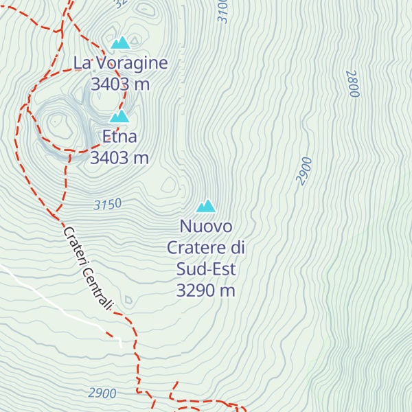 Map of Nuovo Cratere di Sud-Est