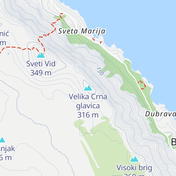 Map of Velika Crna glavica