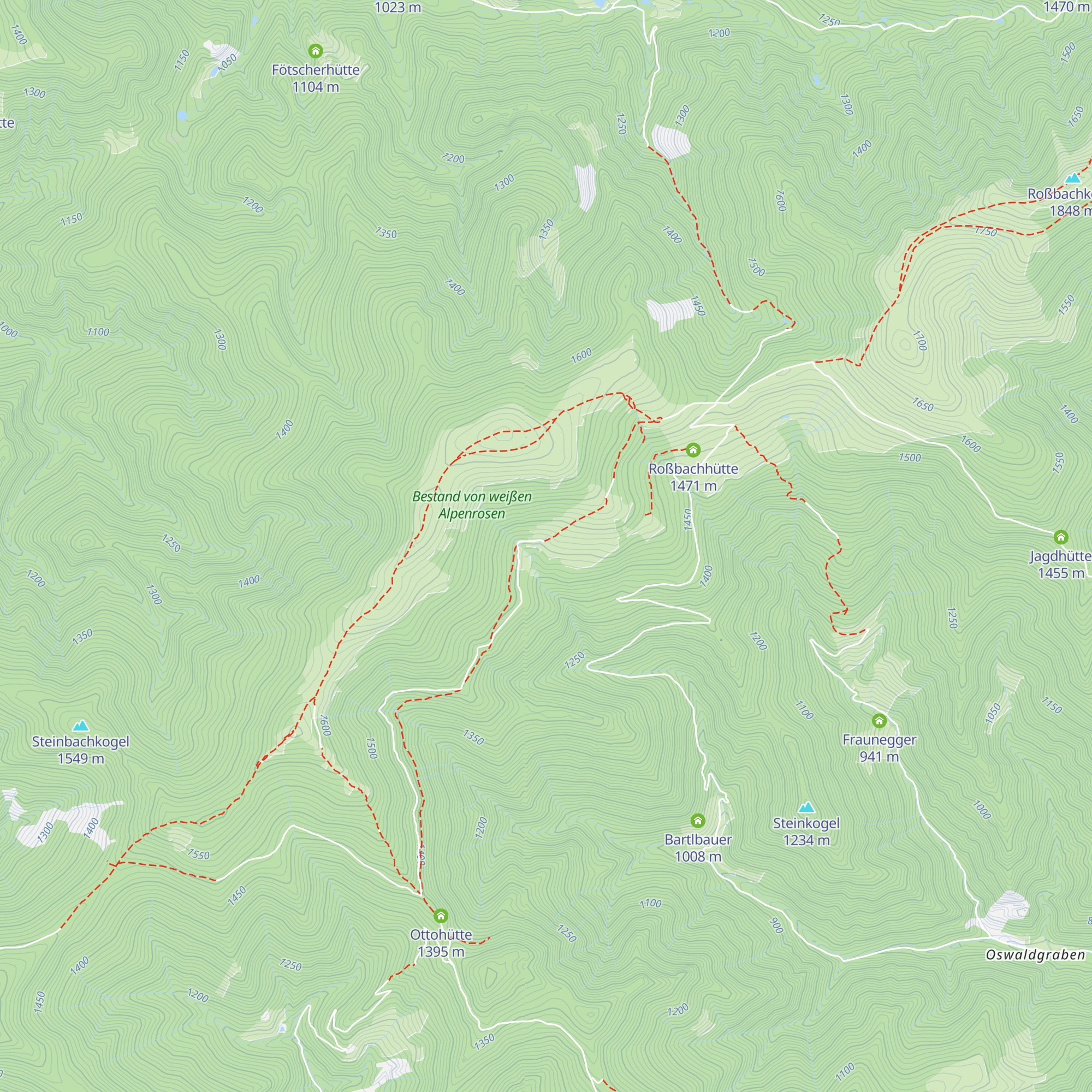 Terenbachhütte map