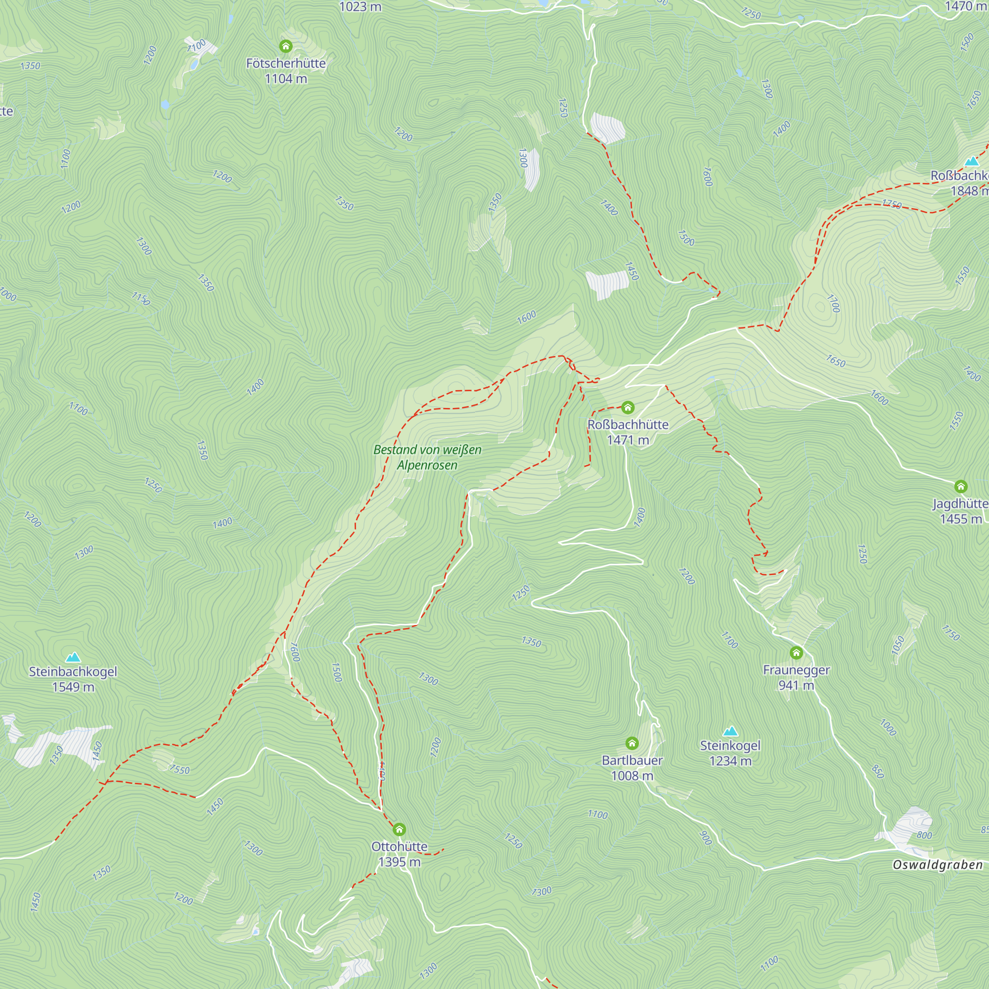 Terenbachhütte map