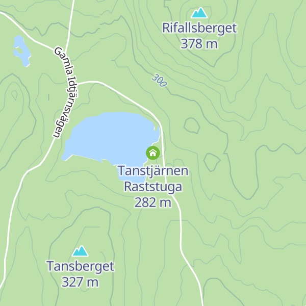 Map of Tanstjärnen Raststuga