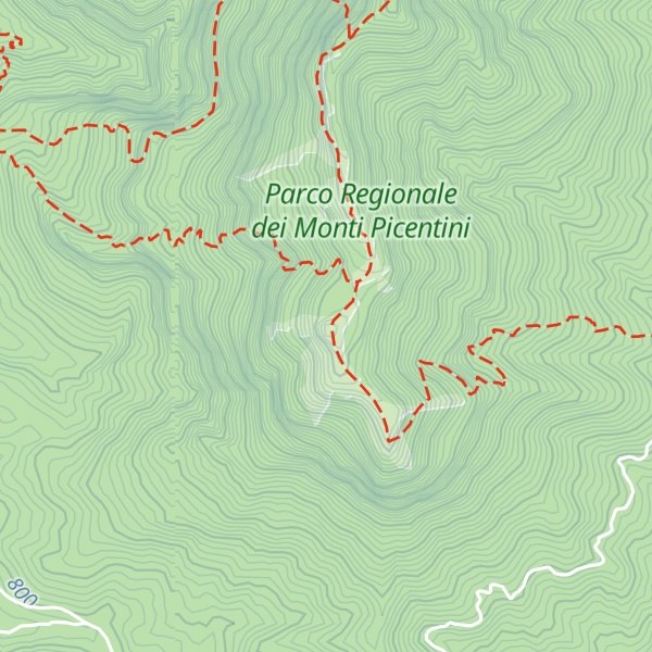 Map of Timpone dell'Accellica