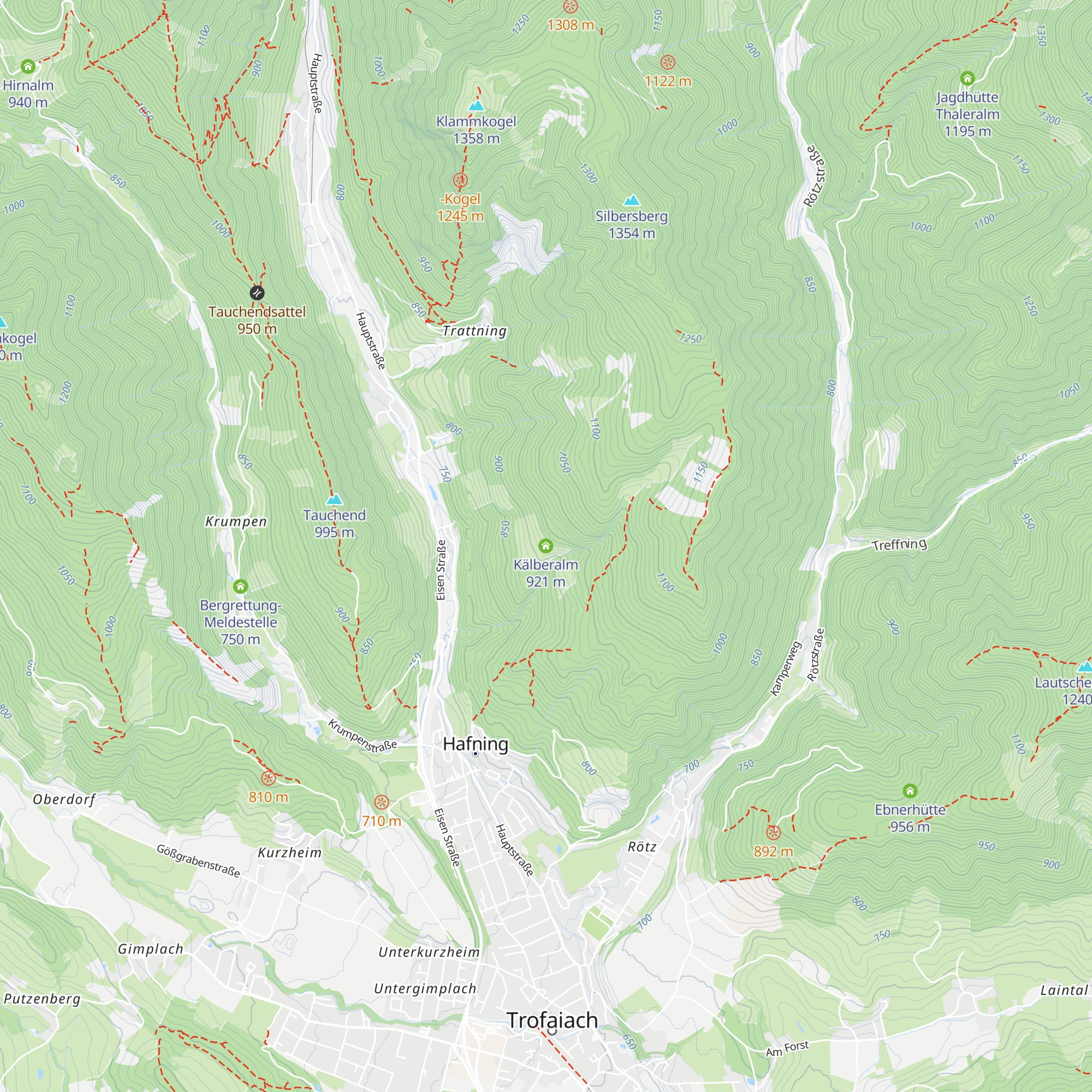 Kälberalm map
