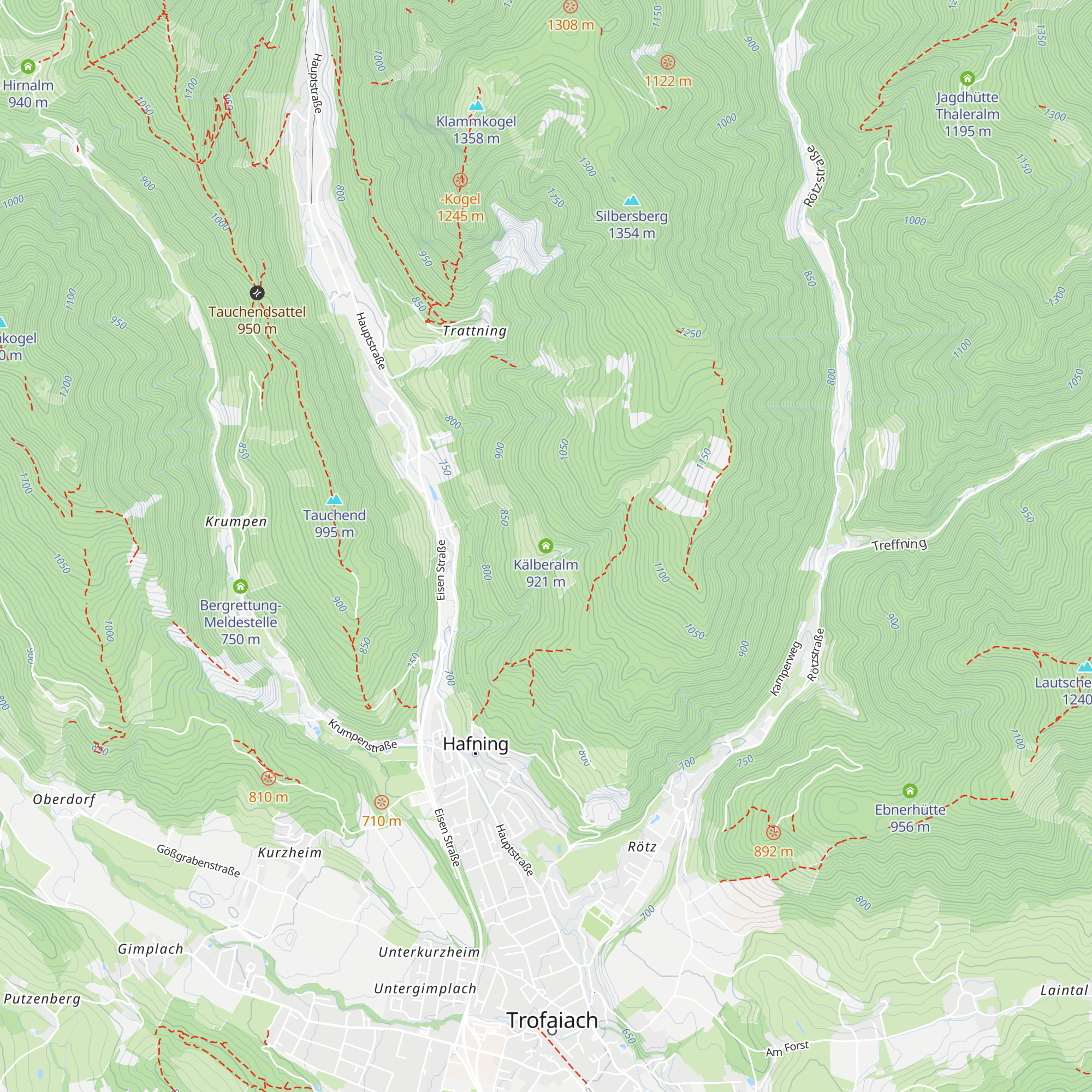 Kälberalm map