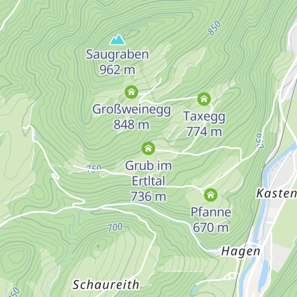Map of Grub im Ertltal