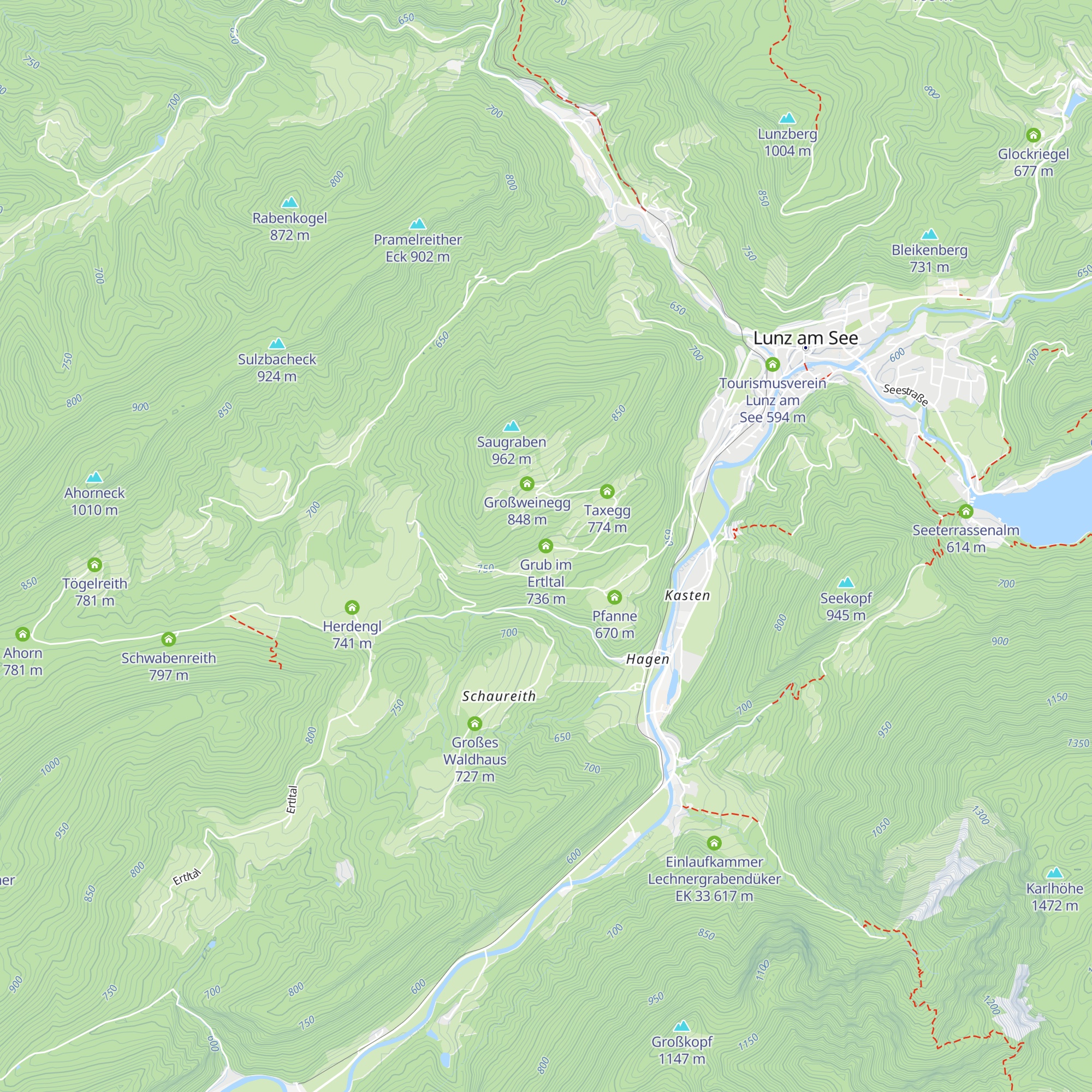 Grub im Ertltal map