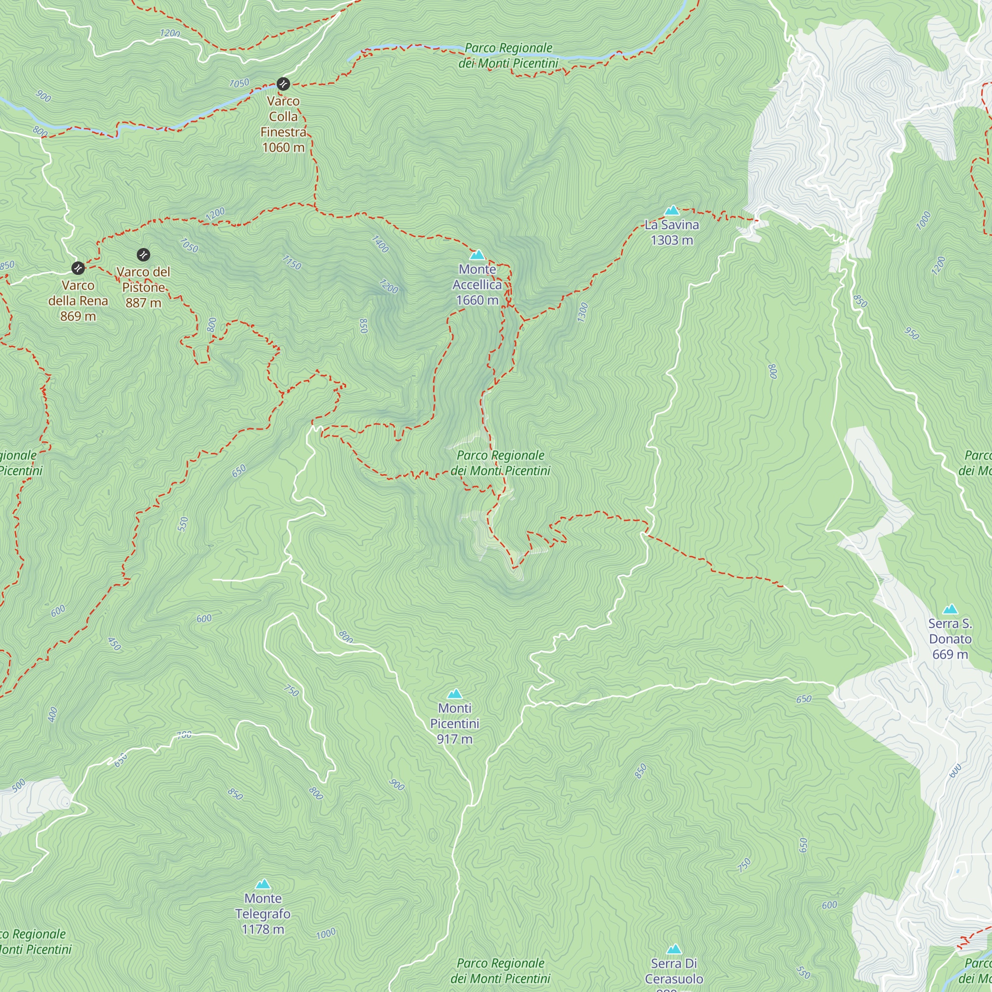 Bivacco S. Raione map
