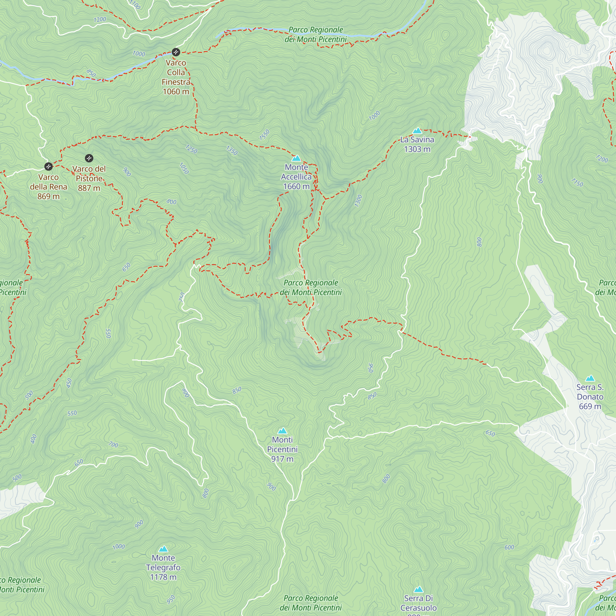 Bivacco S. Raione map