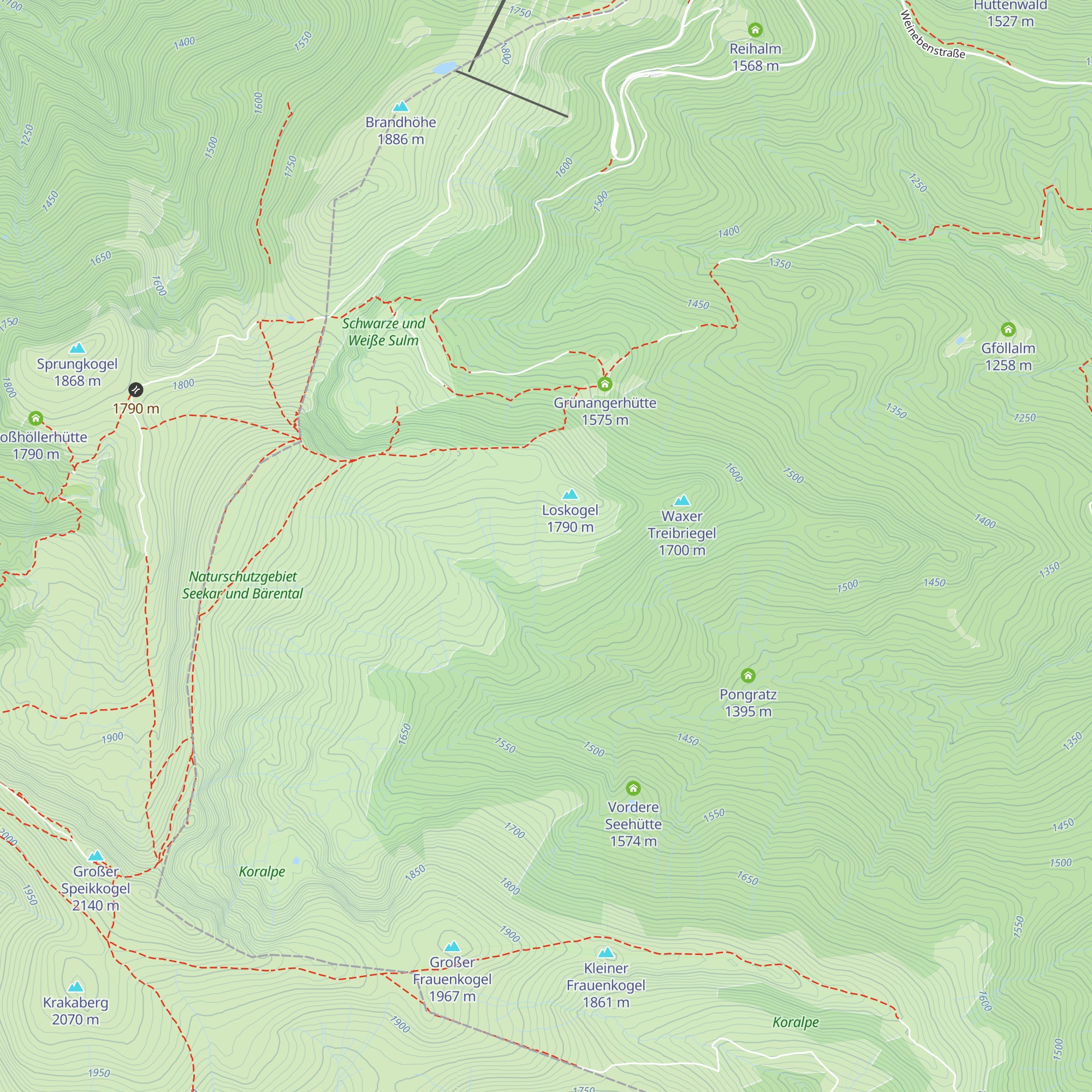 Hochalmhütte map