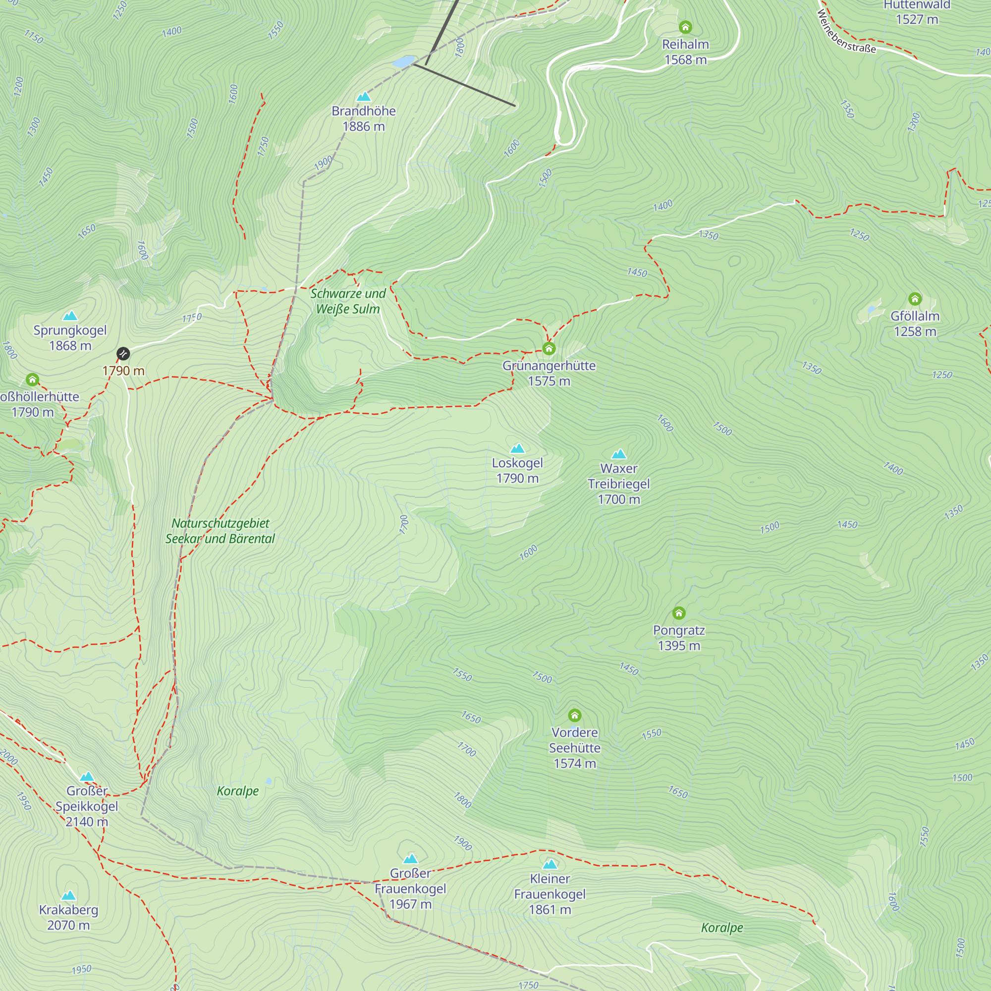 Hochalmhütte map