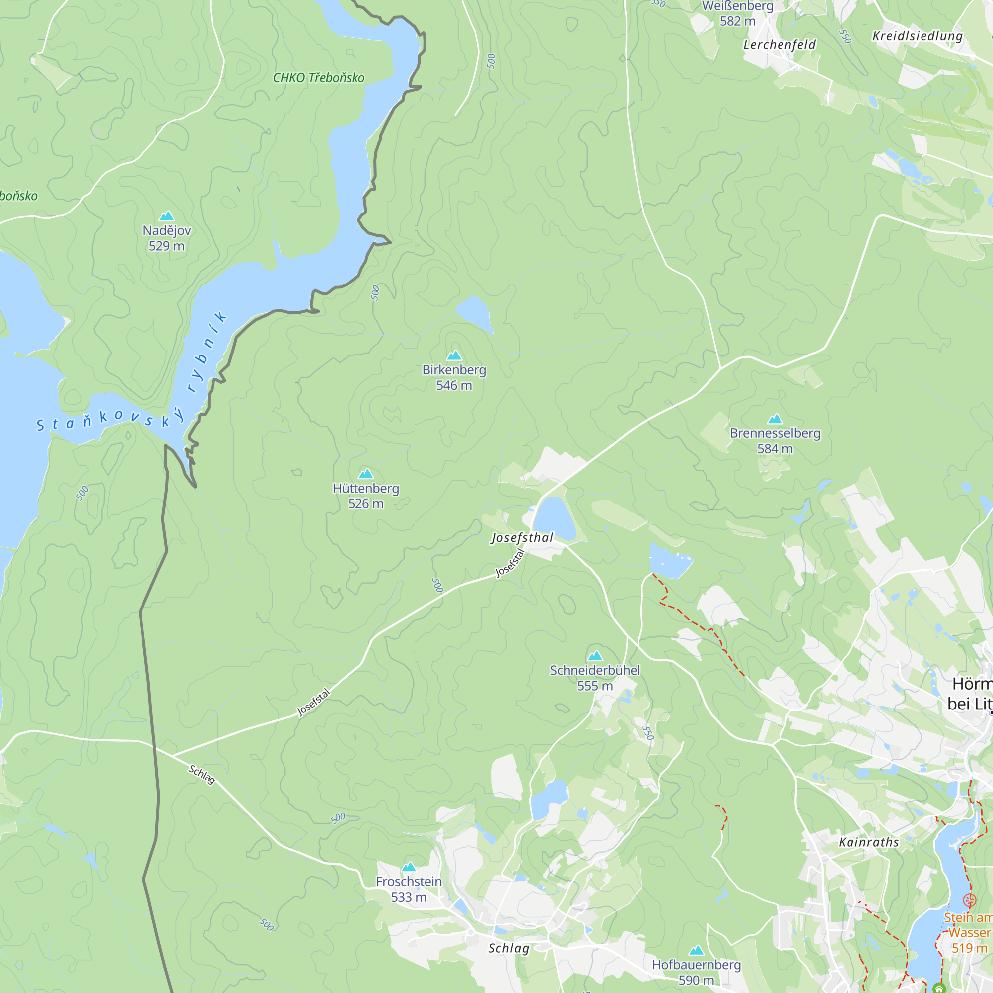 Hüttenforst map